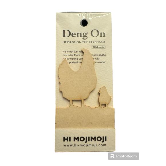 Chicken Stationary Discontinued Japanese Hi Mojimoji Deng On Keyboard Memo Notes - Picture 1 of 10